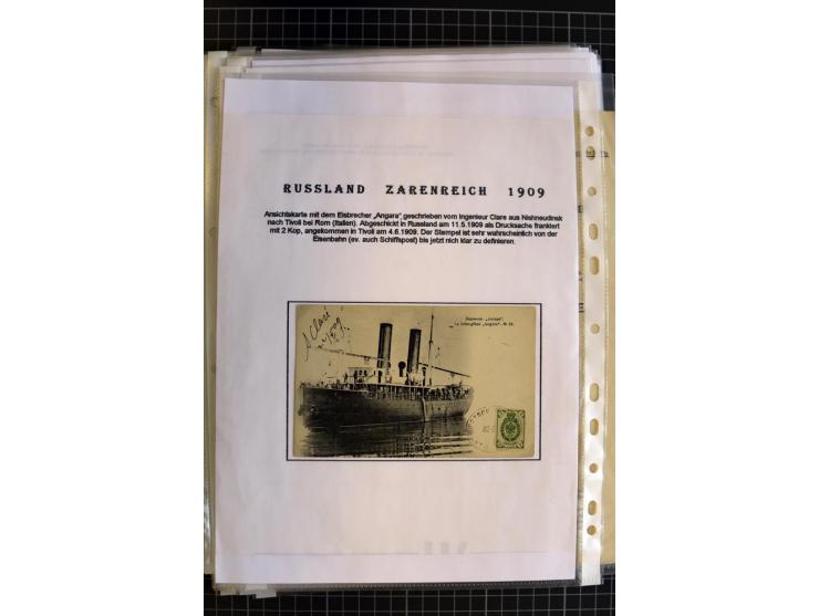 1790/1914, über 100 Briefe, Karten und Ganzsachen, dabei Wertbriefe, Reco, Feldpost, Bahnpost, Auslandsbelege, Transitstempel