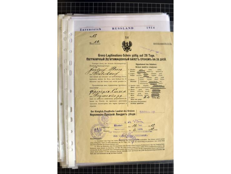 1790/1914, über 100 Briefe, Karten und Ganzsachen, dabei Wertbriefe, Reco, Feldpost, Bahnpost, Auslandsbelege, Transitstempel