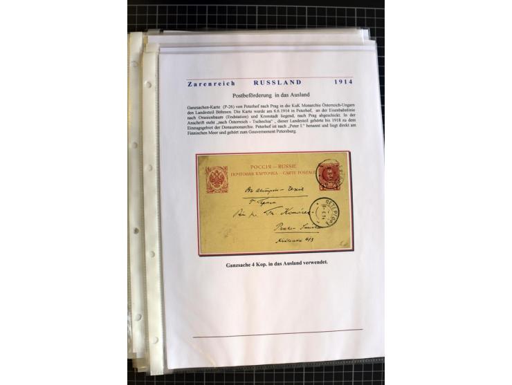 1790/1914, über 100 Briefe, Karten und Ganzsachen, dabei Wertbriefe, Reco, Feldpost, Bahnpost, Auslandsbelege, Transitstempel