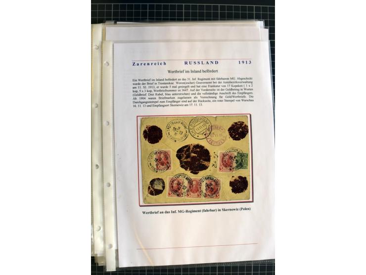 1790/1914, über 100 Briefe, Karten und Ganzsachen, dabei Wertbriefe, Reco, Feldpost, Bahnpost, Auslandsbelege, Transitstempel