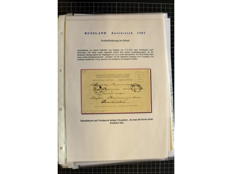 1790/1914, über 100 Briefe, Karten und Ganzsachen, dabei Wertbriefe, Reco, Feldpost, Bahnpost, Auslandsbelege, Transitstempel