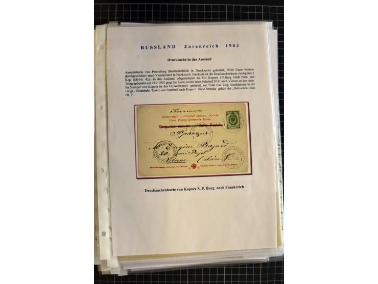 1790/1914, über 100 Briefe, Karten und Ganzsachen, dabei Wertbriefe, Reco, Feldpost, Bahnpost, Auslandsbelege, Transitstempel