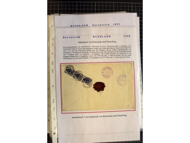 1790/1914, über 100 Briefe, Karten und Ganzsachen, dabei Wertbriefe, Reco, Feldpost, Bahnpost, Auslandsbelege, Transitstempel