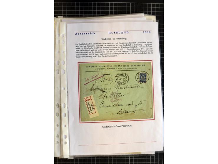 1790/1914, über 100 Briefe, Karten und Ganzsachen, dabei Wertbriefe, Reco, Feldpost, Bahnpost, Auslandsbelege, Transitstempel
