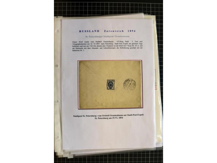 1790/1914, über 100 Briefe, Karten und Ganzsachen, dabei Wertbriefe, Reco, Feldpost, Bahnpost, Auslandsbelege, Transitstempel