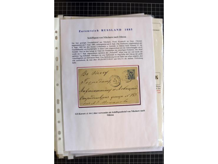 1790/1914, über 100 Briefe, Karten und Ganzsachen, dabei Wertbriefe, Reco, Feldpost, Bahnpost, Auslandsbelege, Transitstempel