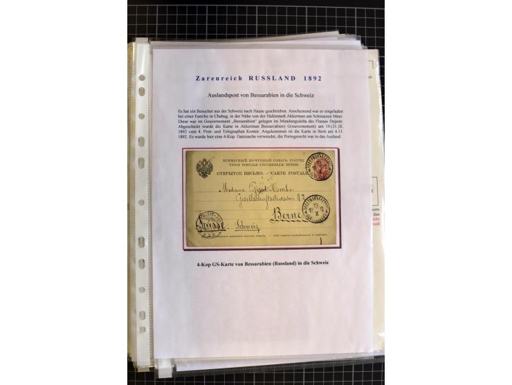 1790/1914, über 100 Briefe, Karten und Ganzsachen, dabei Wertbriefe, Reco, Feldpost, Bahnpost, Auslandsbelege, Transitstempel