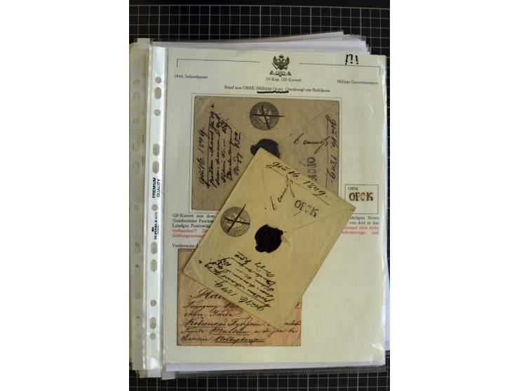 1790/1914, über 100 Briefe, Karten und Ganzsachen, dabei Wertbriefe, Reco, Feldpost, Bahnpost, Auslandsbelege, Transitstempel