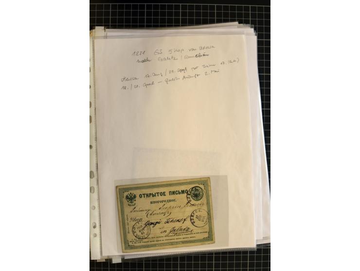 1790/1914, über 100 Briefe, Karten und Ganzsachen, dabei Wertbriefe, Reco, Feldpost, Bahnpost, Auslandsbelege, Transitstempel