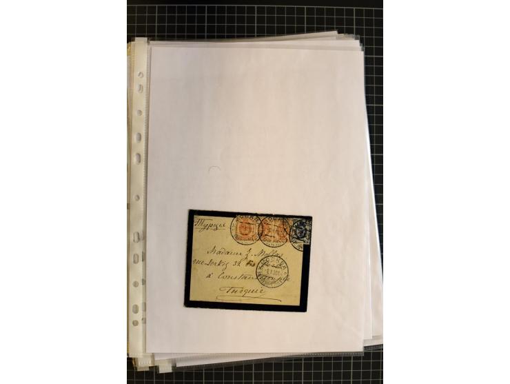 1790/1914, über 100 Briefe, Karten und Ganzsachen, dabei Wertbriefe, Reco, Feldpost, Bahnpost, Auslandsbelege, Transitstempel