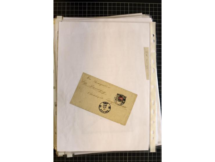 1790/1914, über 100 Briefe, Karten und Ganzsachen, dabei Wertbriefe, Reco, Feldpost, Bahnpost, Auslandsbelege, Transitstempel