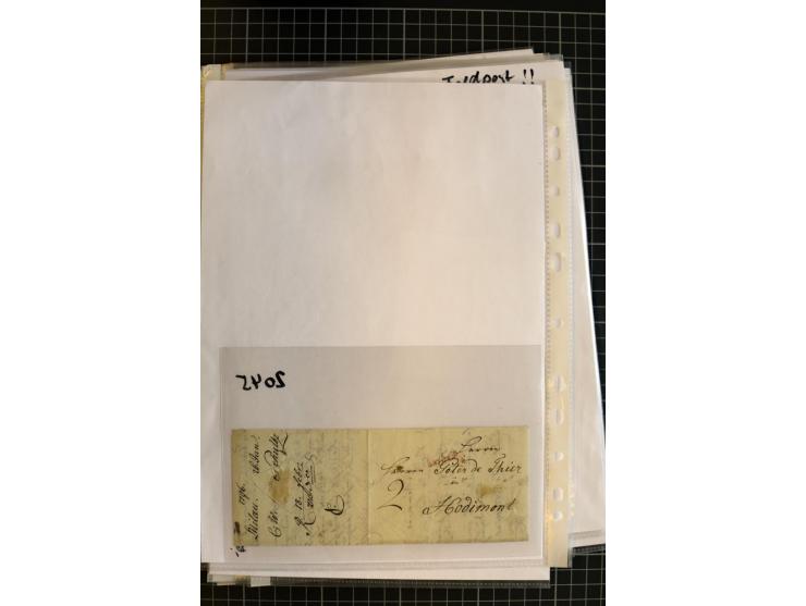 1790/1914, über 100 Briefe, Karten und Ganzsachen, dabei Wertbriefe, Reco, Feldpost, Bahnpost, Auslandsbelege, Transitstempel