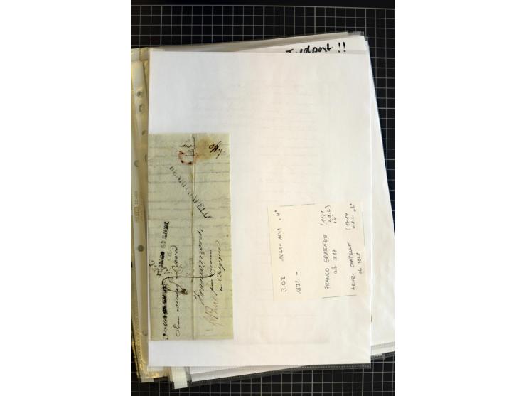 1790/1914, über 100 Briefe, Karten und Ganzsachen, dabei Wertbriefe, Reco, Feldpost, Bahnpost, Auslandsbelege, Transitstempel