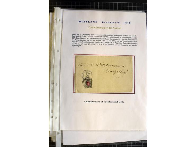 1790/1914, über 100 Briefe, Karten und Ganzsachen, dabei Wertbriefe, Reco, Feldpost, Bahnpost, Auslandsbelege, Transitstempel