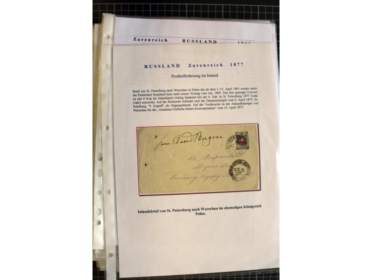 1790/1914, über 100 Briefe, Karten und Ganzsachen, dabei Wertbriefe, Reco, Feldpost, Bahnpost, Auslandsbelege, Transitstempel