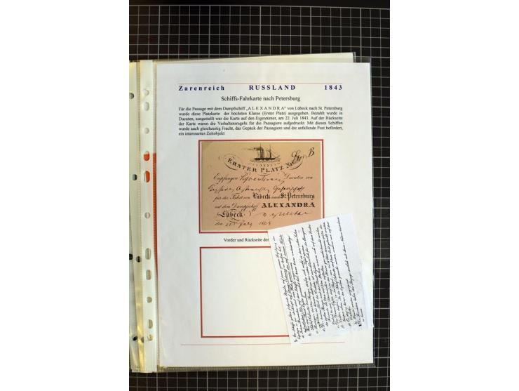 1790/1914, über 100 Briefe, Karten und Ganzsachen, dabei Wertbriefe, Reco, Feldpost, Bahnpost, Auslandsbelege, Transitstempel
