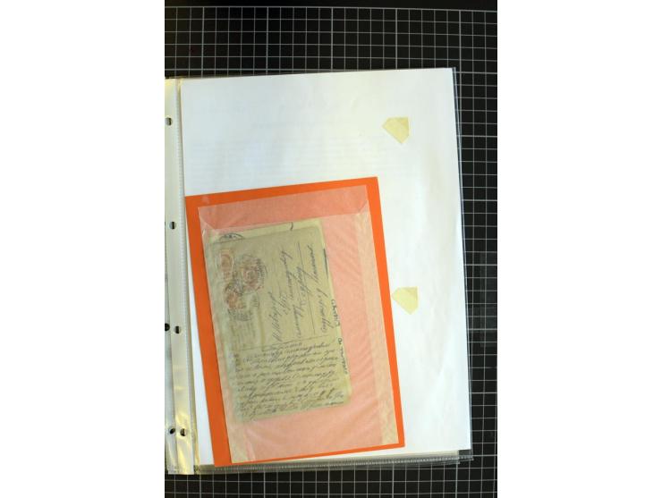 1790/1914, über 100 Briefe, Karten und Ganzsachen, dabei Wertbriefe, Reco, Feldpost, Bahnpost, Auslandsbelege, Transitstempel