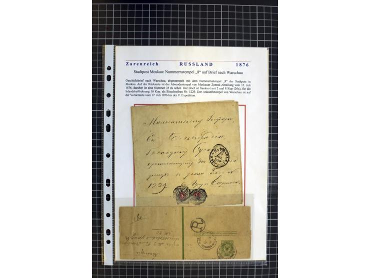 1790/1914, über 100 Briefe, Karten und Ganzsachen, dabei Wertbriefe, Reco, Feldpost, Bahnpost, Auslandsbelege, Transitstempel