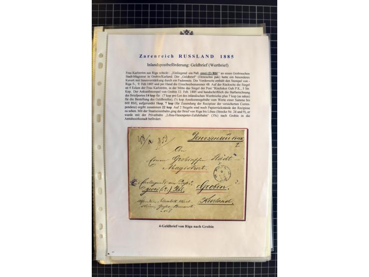 1790/1914, über 100 Briefe, Karten und Ganzsachen, dabei Wertbriefe, Reco, Feldpost, Bahnpost, Auslandsbelege, Transitstempel