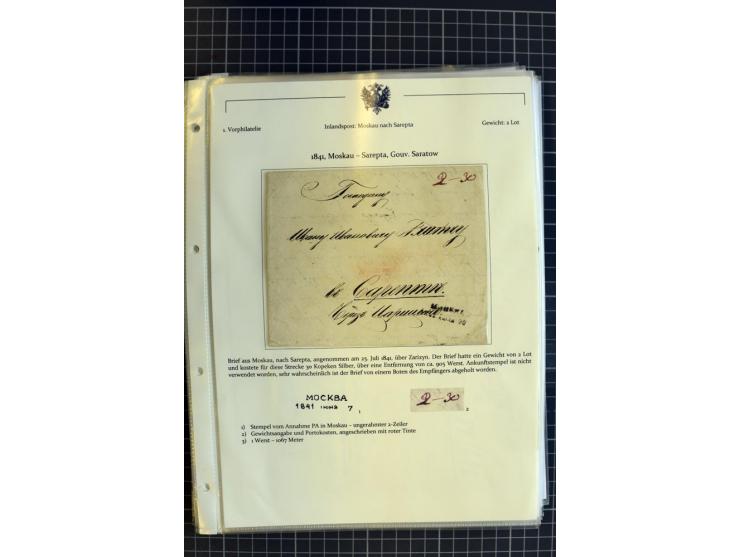 1790/1914, über 100 Briefe, Karten und Ganzsachen, dabei Wertbriefe, Reco, Feldpost, Bahnpost, Auslandsbelege, Transitstempel