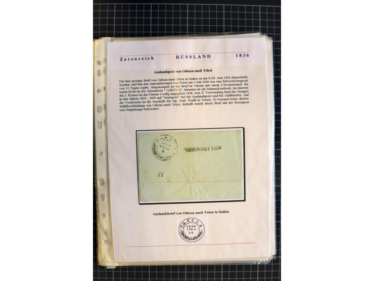 1790/1914, über 100 Briefe, Karten und Ganzsachen, dabei Wertbriefe, Reco, Feldpost, Bahnpost, Auslandsbelege, Transitstempel