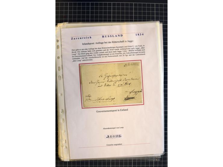 1790/1914, über 100 Briefe, Karten und Ganzsachen, dabei Wertbriefe, Reco, Feldpost, Bahnpost, Auslandsbelege, Transitstempel