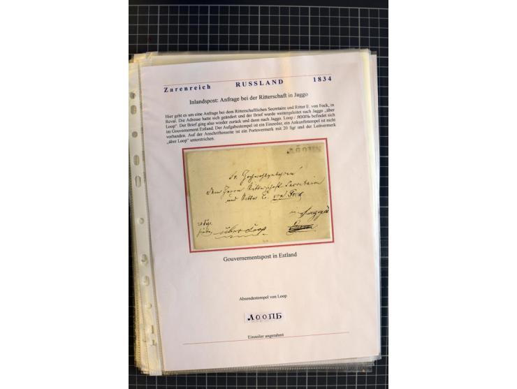 1790/1914, über 100 Briefe, Karten und Ganzsachen, dabei Wertbriefe, Reco, Feldpost, Bahnpost, Auslandsbelege, Transitstempel