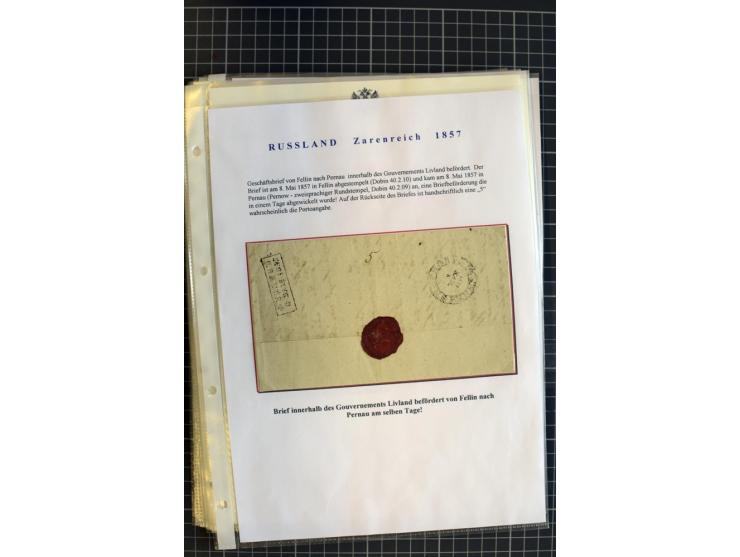 1790/1914, über 100 Briefe, Karten und Ganzsachen, dabei Wertbriefe, Reco, Feldpost, Bahnpost, Auslandsbelege, Transitstempel