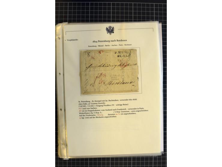 1790/1914, über 100 Briefe, Karten und Ganzsachen, dabei Wertbriefe, Reco, Feldpost, Bahnpost, Auslandsbelege, Transitstempel