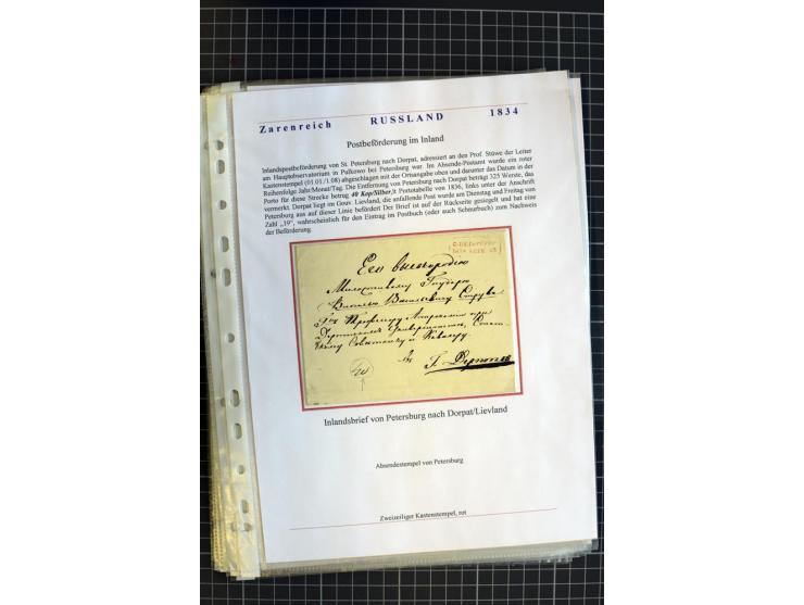 1790/1914, über 100 Briefe, Karten und Ganzsachen, dabei Wertbriefe, Reco, Feldpost, Bahnpost, Auslandsbelege, Transitstempel