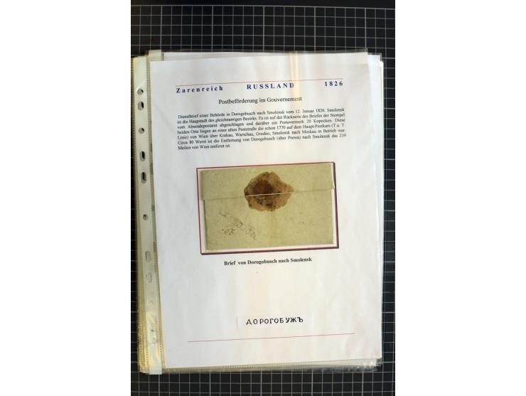1790/1914, über 100 Briefe, Karten und Ganzsachen, dabei Wertbriefe, Reco, Feldpost, Bahnpost, Auslandsbelege, Transitstempel
