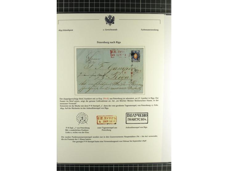 1858/1920, Portostufen-Sammlung mit über 50 Briefen und Karten, dabei Reco, Gebührenmarke, Postformulare, Auslandspost etc., 