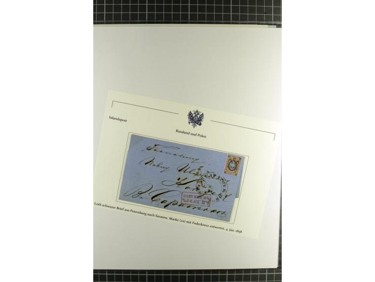1858/1920, Portostufen-Sammlung mit über 50 Briefen und Karten, dabei Reco, Gebührenmarke, Postformulare, Auslandspost etc., 