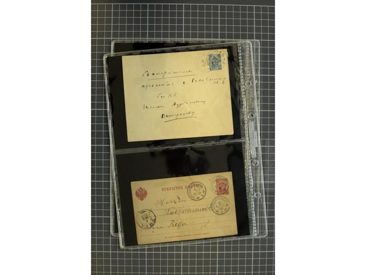 1858/1916, Bahnpostbriefe, interessante Sammlung von 40 Briefen, dabei frühe Briefe, viel Baltikum, Ostchinesische Eisenbahn,