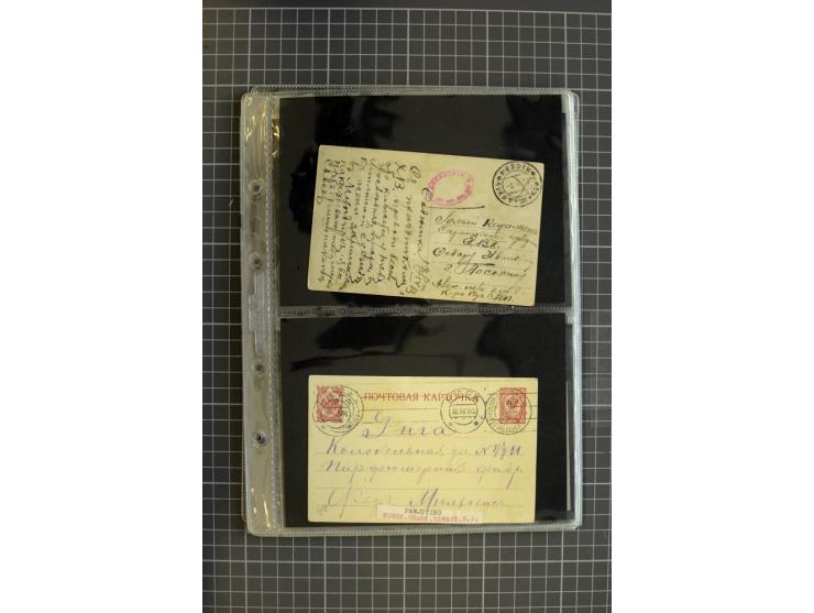 1858/1916, Bahnpostbriefe, interessante Sammlung von 40 Briefen, dabei frühe Briefe, viel Baltikum, Ostchinesische Eisenbahn,