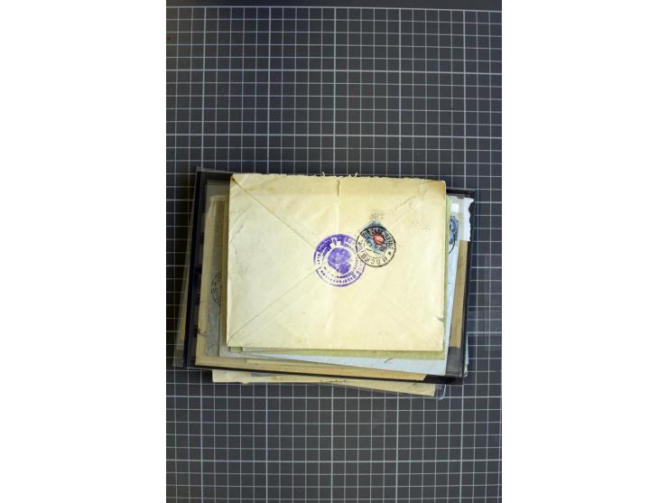1860/1917 (ca.), Sammlung von über 70 Einschreiben und Wertbriefen/Karten, dabei geheimer Feldpostbrief, Geldbrief nach Argen