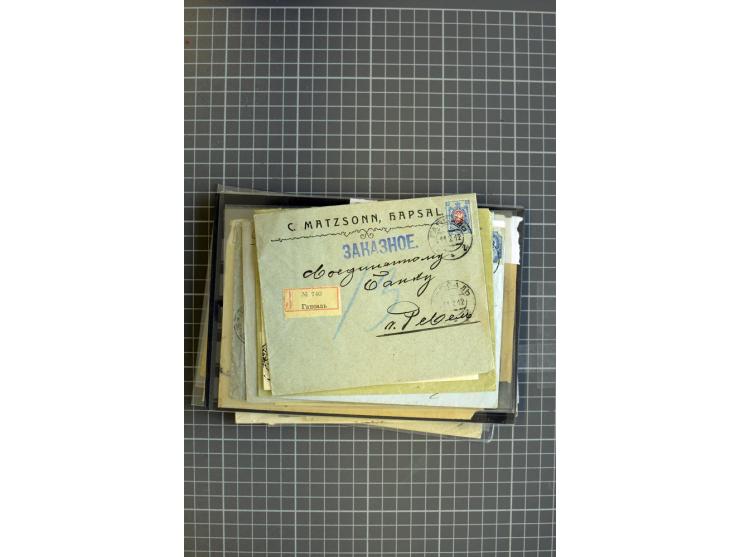 1860/1917 (ca.), Sammlung von über 70 Einschreiben und Wertbriefen/Karten, dabei geheimer Feldpostbrief, Geldbrief nach Argen