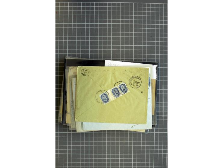 1860/1917 (ca.), Sammlung von über 70 Einschreiben und Wertbriefen/Karten, dabei geheimer Feldpostbrief, Geldbrief nach Argen