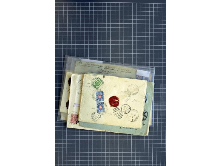 1860/1917 (ca.), Sammlung von über 70 Einschreiben und Wertbriefen/Karten, dabei geheimer Feldpostbrief, Geldbrief nach Argen