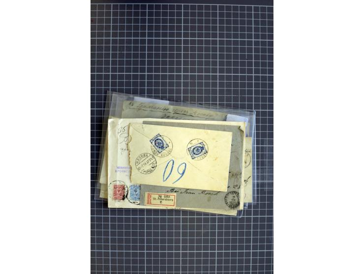 1860/1917 (ca.), Sammlung von über 70 Einschreiben und Wertbriefen/Karten, dabei geheimer Feldpostbrief, Geldbrief nach Argen
