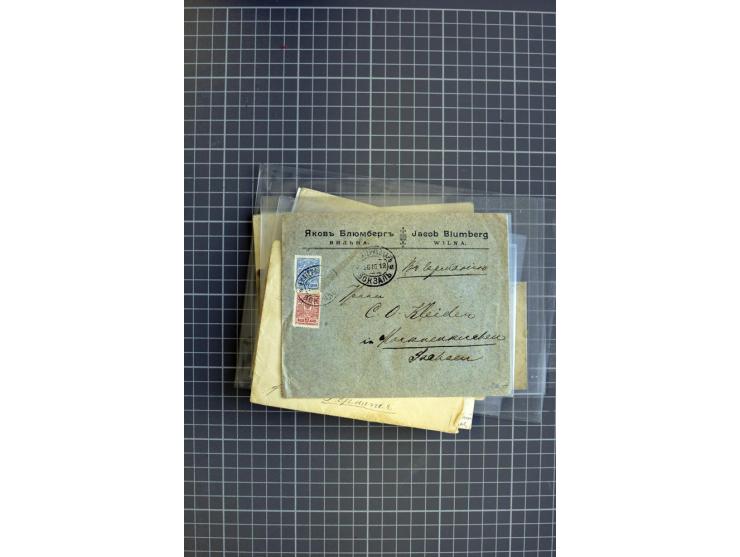 1860/1914 (ca.), 34 Briefe und Karten mit Bahnpoststempeln, dazu 4 Belege mit Schiffspoststempeln, dabei Reco und Auslandspos