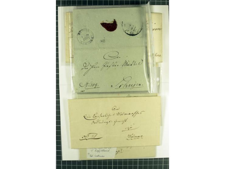 ESTLAND & LIVLAND: 1815/77, 15 Vorphilabriefe, dabei "Post Lenzenhof", teils detailliert beschrieben, gute Erhaltung