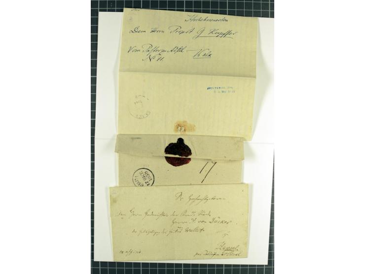 ESTLAND & LIVLAND: 1815/77, 15 Vorphilabriefe, dabei "Post Lenzenhof", teils detailliert beschrieben, gute Erhaltung