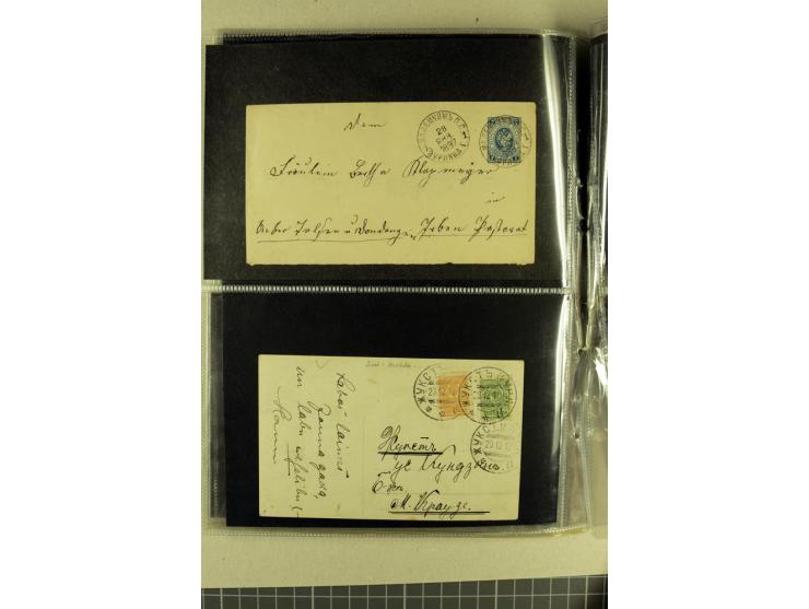 ESTLAND & LIVLAND: 1850/1900, interessante Partie von 20 Briefen, dabei Vorphila, gute Frankaturen, Nachporto, Ganzsachen und