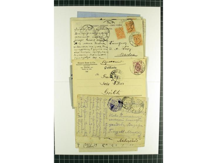 ESTLAND & LIVLAND: 1860/1917, 20 frankierte Briefe bzw. Karten, dabei Punktnummernstempel, R-Briefe, Zensuren, stumme Stempel
