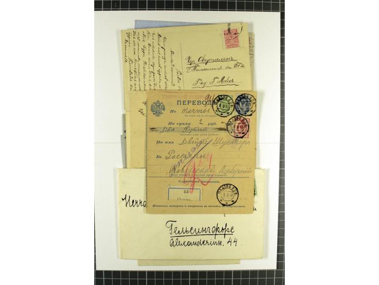 ESTLAND & LIVLAND: 1860/1917, 20 frankierte Briefe bzw. Karten, dabei Punktnummernstempel, R-Briefe, Zensuren, stumme Stempel