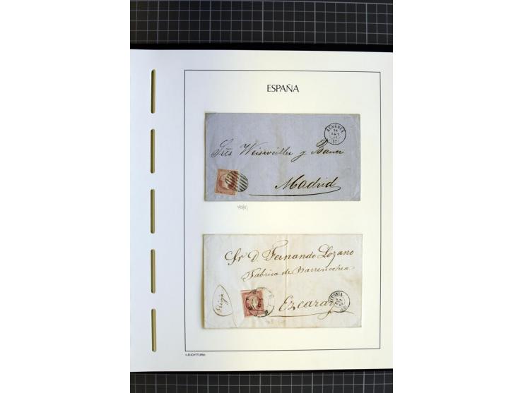 1850/65, gestempelte kleine Sammlung, dabei Spezialteil der Mi.-Nr. 1 mit fast vollständiger Plattierung der Platte 1 (nur ei