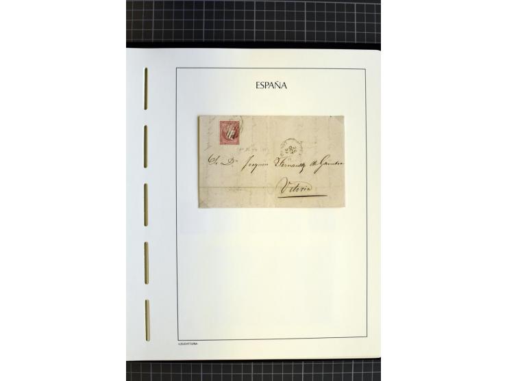 1850/65, gestempelte kleine Sammlung, dabei Spezialteil der Mi.-Nr. 1 mit fast vollständiger Plattierung der Platte 1 (nur ei