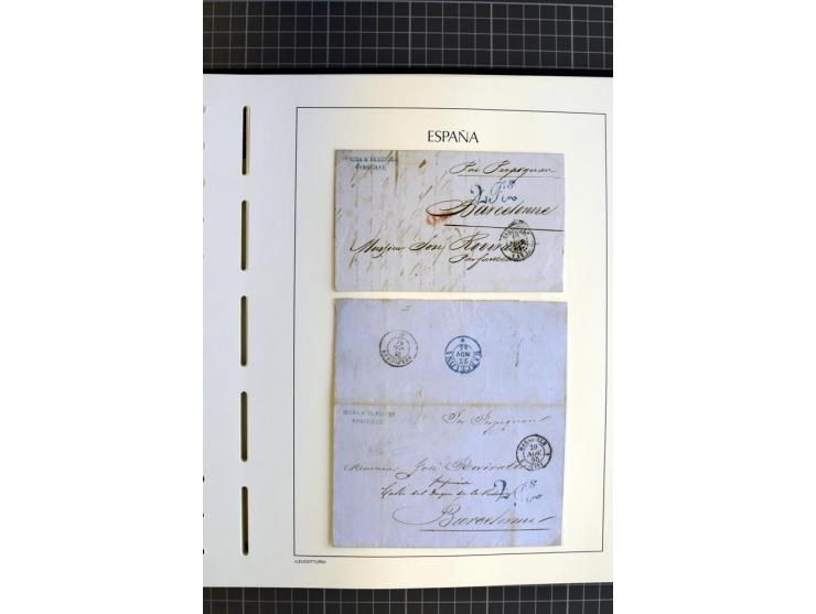 1850/65, gestempelte kleine Sammlung, dabei Spezialteil der Mi.-Nr. 1 mit fast vollständiger Plattierung der Platte 1 (nur ei