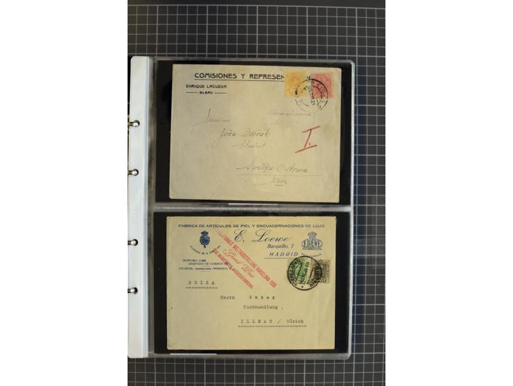 1839/1995, Partie Briefe und Karten, dabei Reco, Zensur und Luftpost etc.